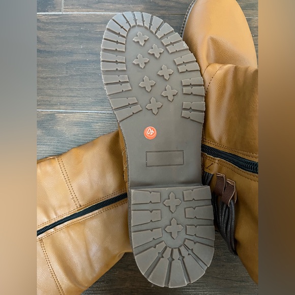 Women’s Brown Zipper High Boots Size 40 - Picture 5 of 7